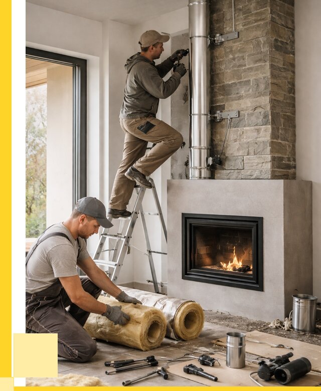 Монтаж дымоходов для каминов в Советской Гавани от 15584 р. ЭриданСвс