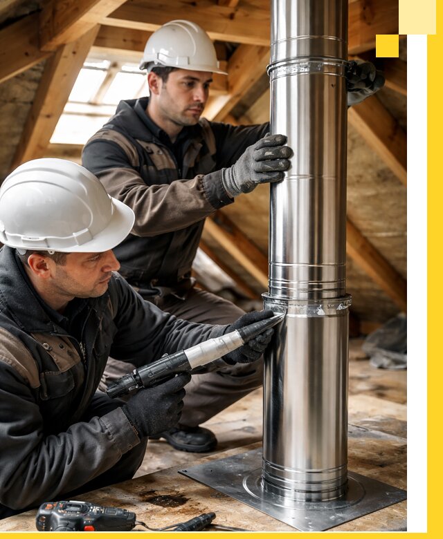 Монтаж дымоходов для каминов в Советской Гавани с гарантией качества