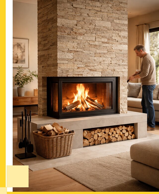 Дровяной камин под ключ в Советской Гавани от 207780 р. | ЭриданСвс