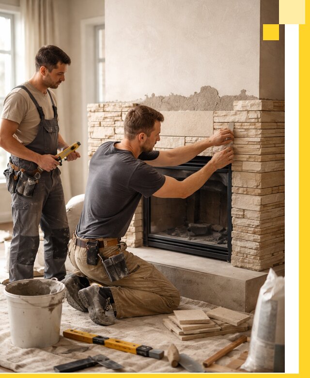 Установка и монтаж каминов для загородного дома в Советской Гавани