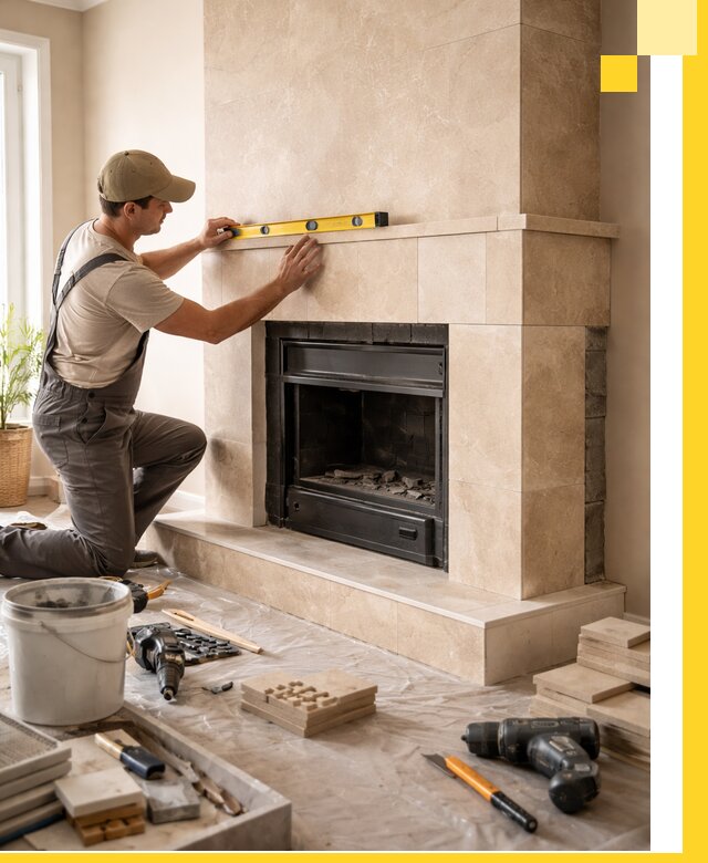 Установка и монтаж каминов в частном доме под ключ в Советской Гавани