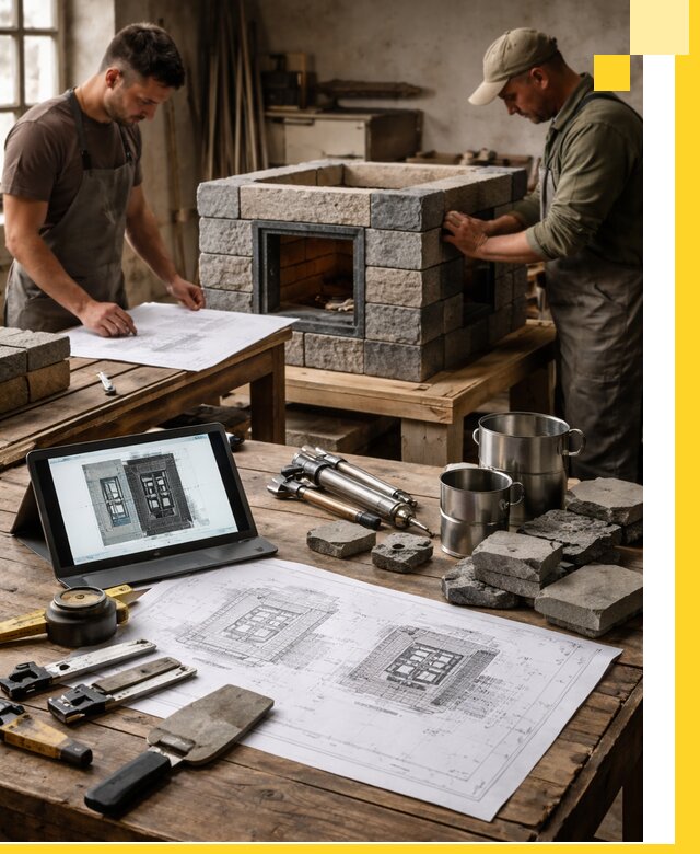 Разработка проектов печей с согласованием и монтажом в Советской Гавани