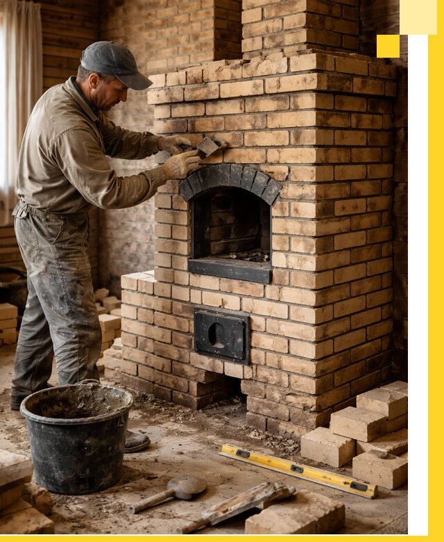 Кирпичные печи под ключ в Советской Гавани: проектирование и кладка