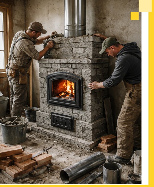 Производство, поставка и монтаж дровяных печей в Советской Гавани