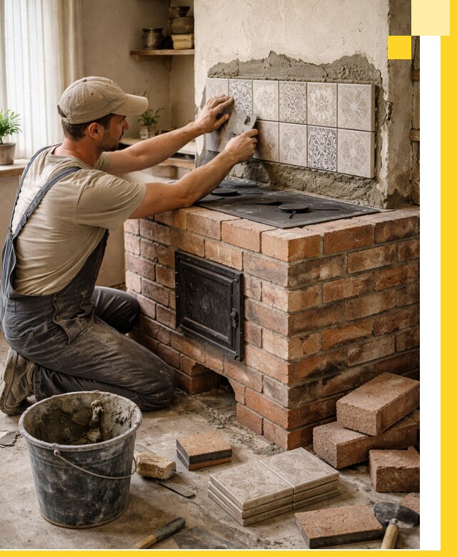 Печи с плитой на заказ монтаж гарантия и сервис в Советской Гавани