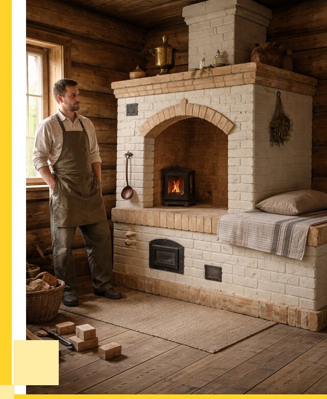 Русские печи с лежанкой под ключ в Советской Гавани от 155835 р. ЭриданСвс