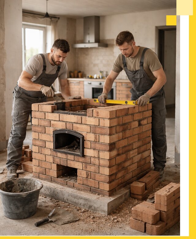 Установка и монтаж печей в частном доме в Советской Гавани под ключ