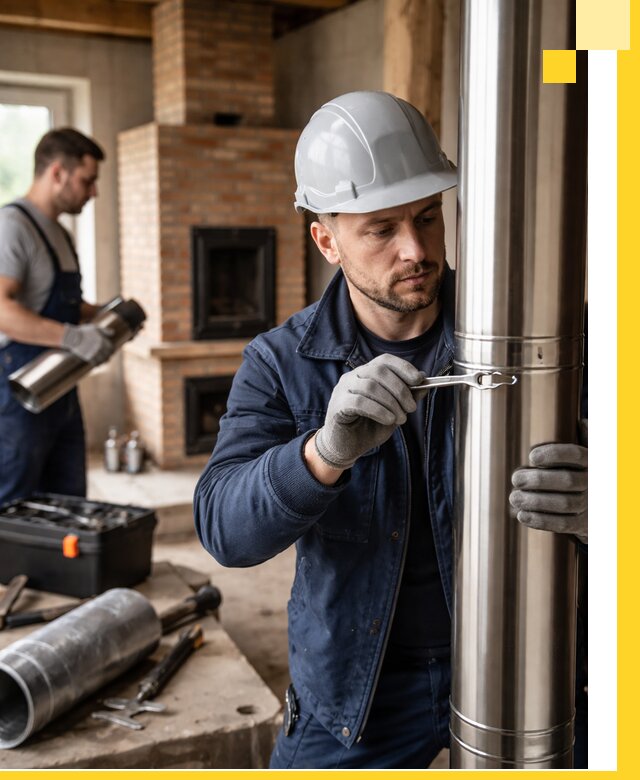 Профессиональный монтаж дымоходов для печей в Советской Гавани