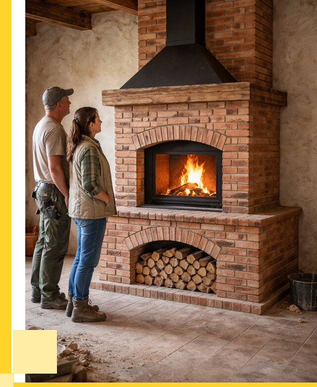 Печи камины из кирпича в Советской Гавани от 124668 р. | ЭриданСвс