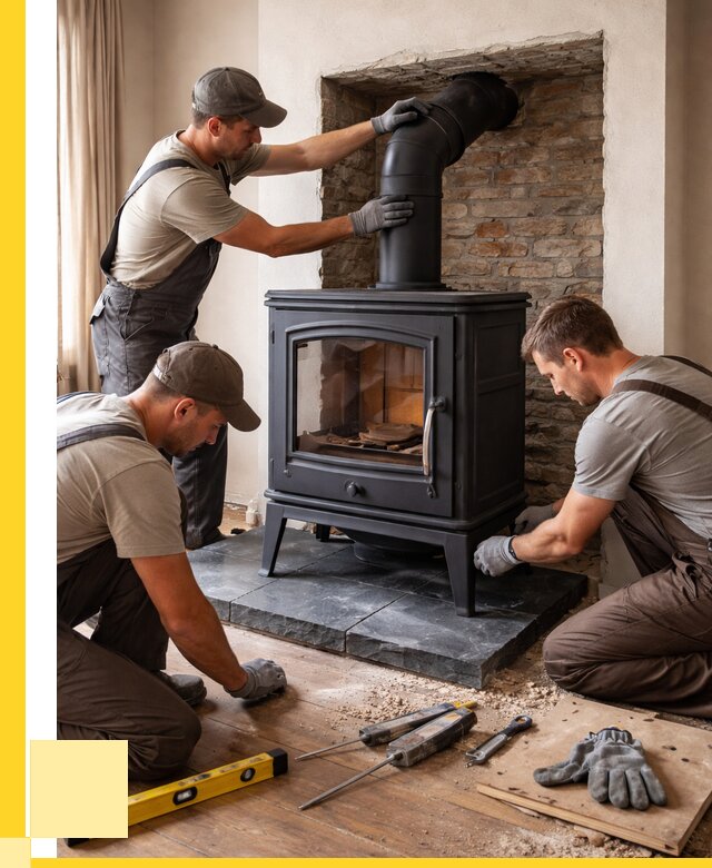 Монтаж печи камина в частном доме в Советской Гавани от 25973 р. | ЭриданСвс