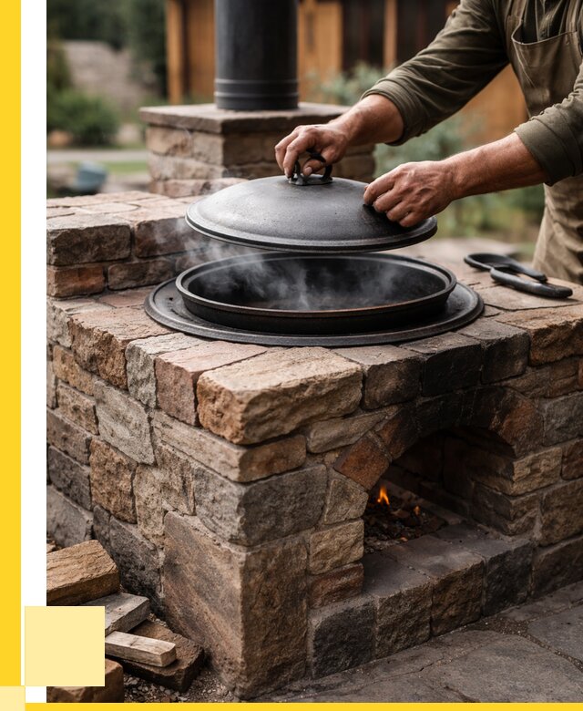 Печи для казана в Советской Гавани по цене от 18700 р. | ЭриданСвс