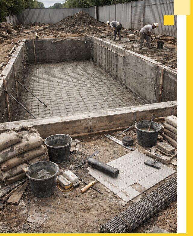 Строительство бассейнов под ключ в Советской Гавани, дизайн и монтаж