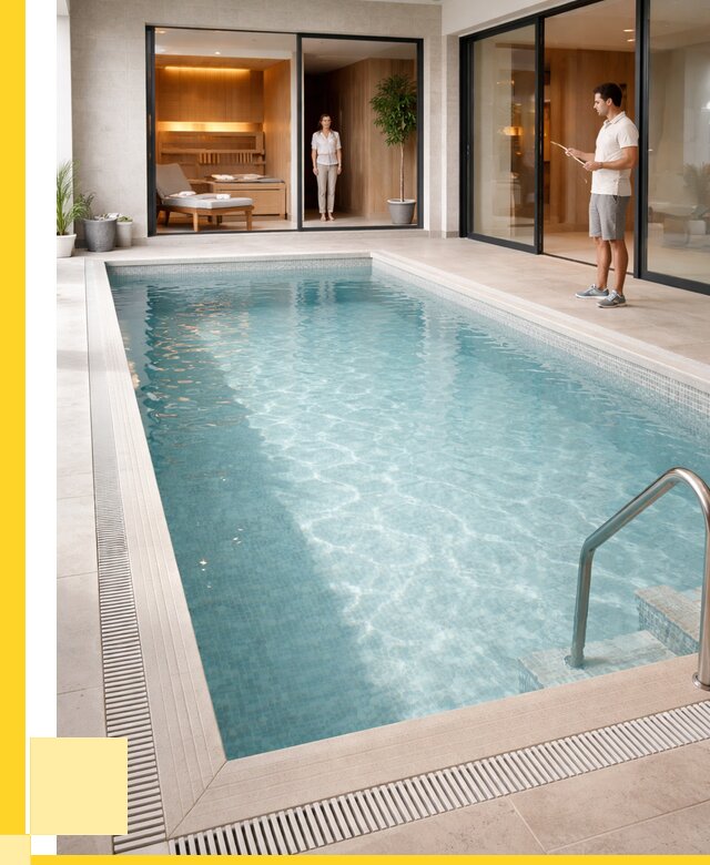 Отделка бассейна пленкой ПВХ в Советской Гавани от 3636 р. - ЭриданСвс