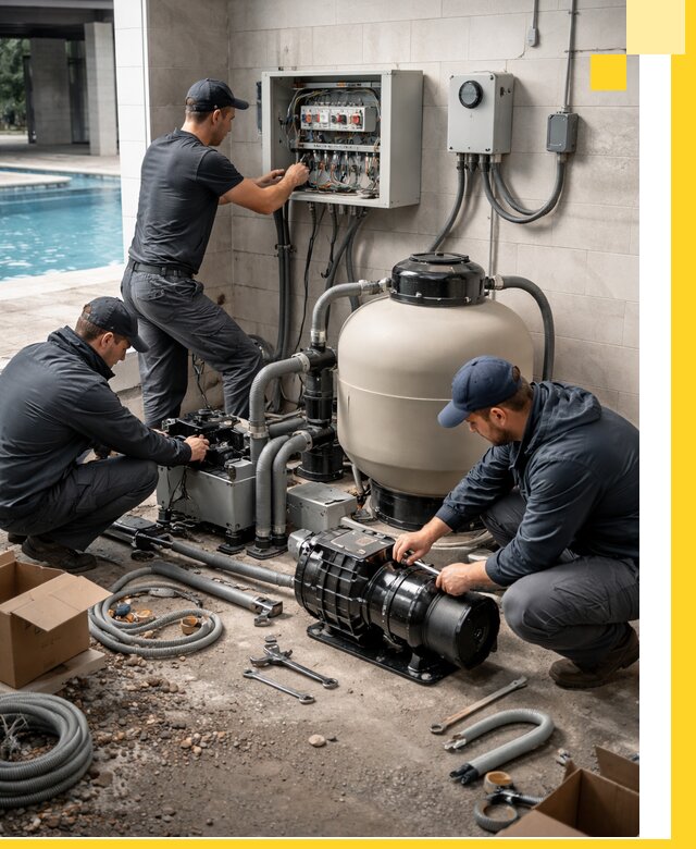 Профессиональный монтаж оборудования для бассейнов в Советской Гавани