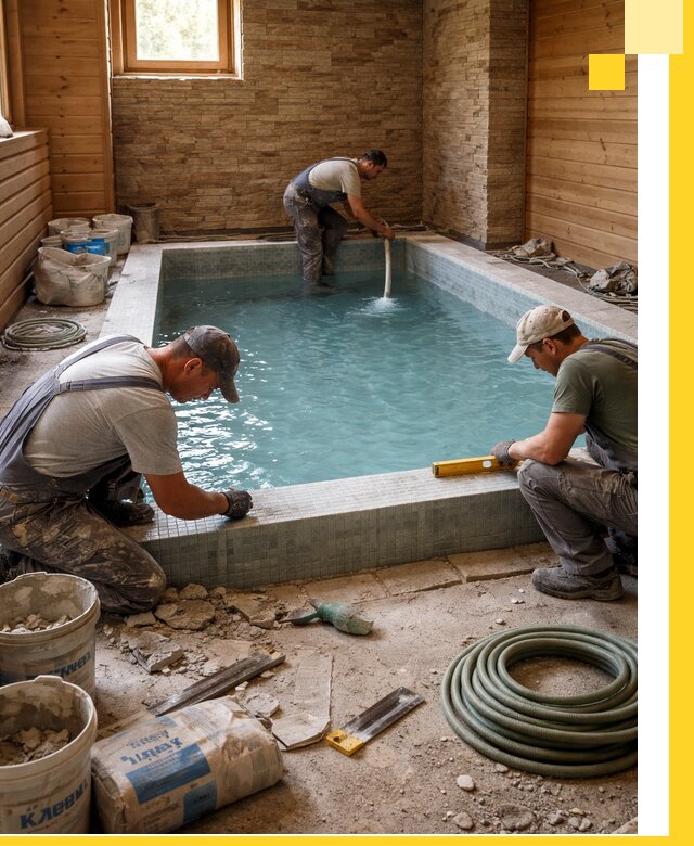 Проектирование и строительство бассейнов для бани в Советской Гавани