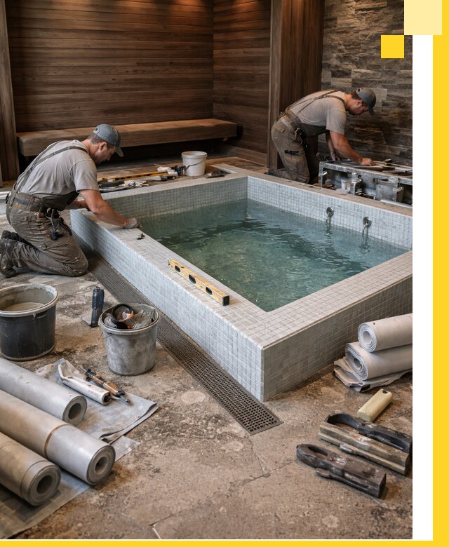 Установка и строительство бассейнов для сауны в Советской Гавани