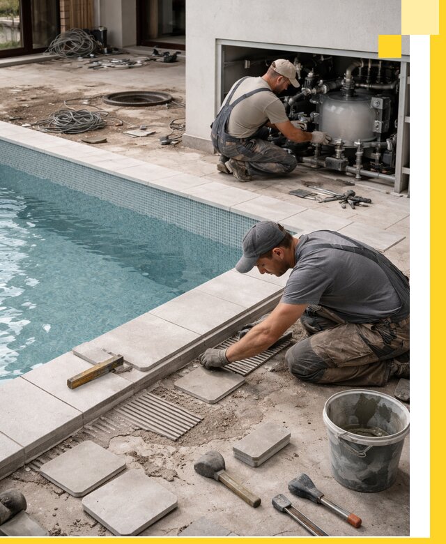 Строительство и монтаж бассейнов в коттедже в Советской Гавани