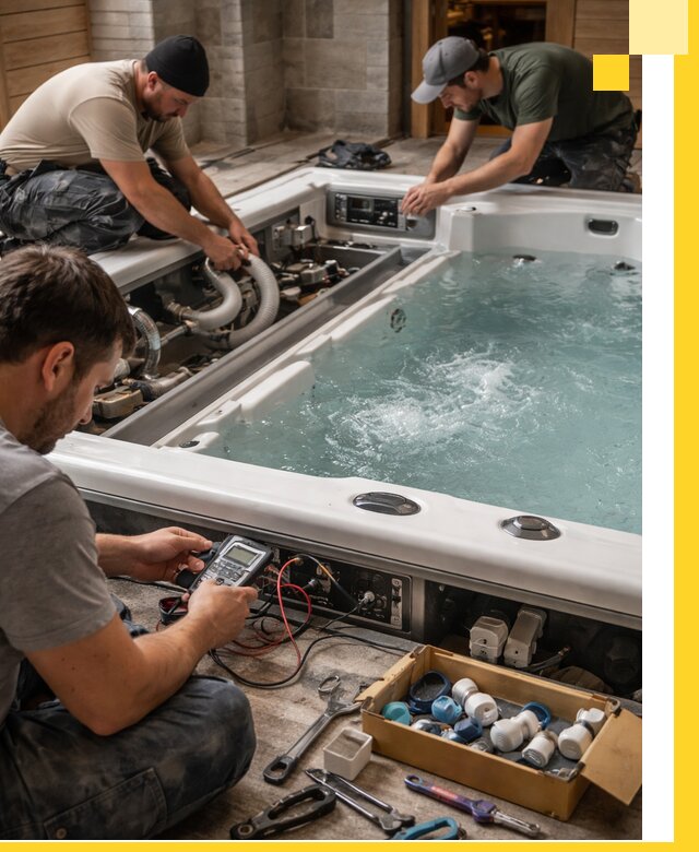 Гидромассажные бассейны под ключ в Советской Гавани, дизайн и монтаж