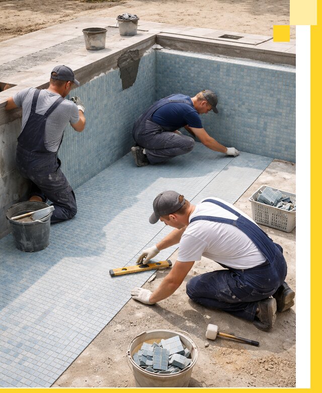 Укладка и установка плитки для бассейнов под ключ в Советской Гавани