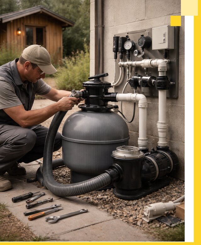 Продажа и монтаж фильтров и насосов для бассейнов в Советской Гавани