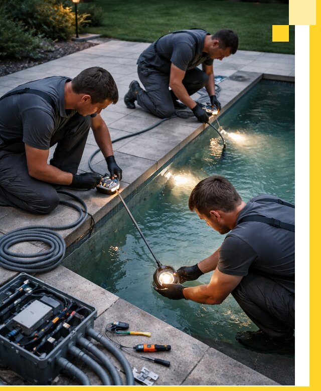 Профессиональное освещение бассейнов в Советской Гавани: дизайн и монтаж