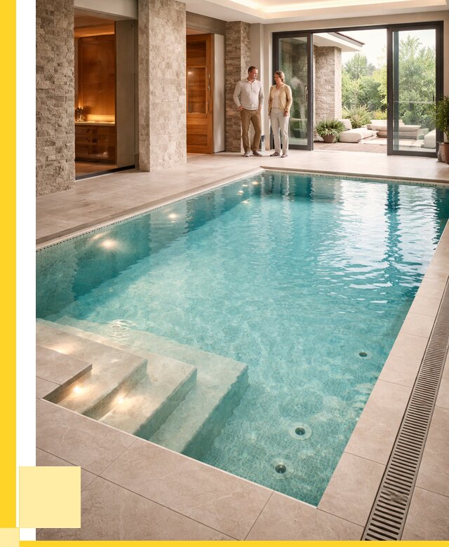 Бассейн во дворе в Советской Гавани: проект, отделка от 1246680 р. | ЭриданСвс