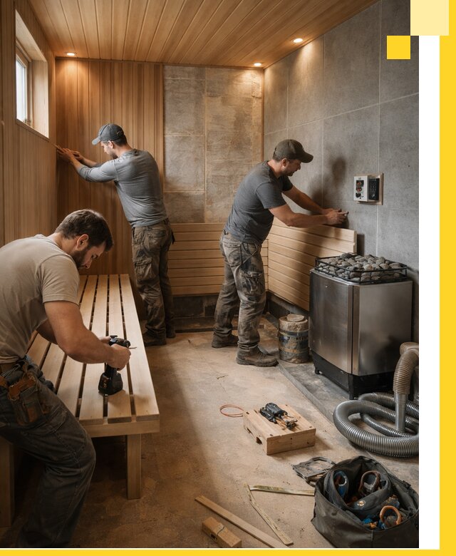 Сауны под ключ в Советской Гавани, проектирование, строительство, отделка