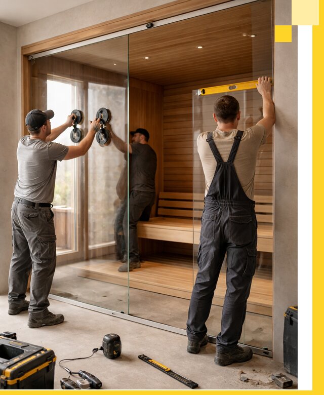 Производство и монтаж стеклянных саун под ключ в Советской Гавани