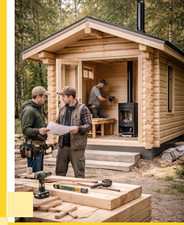 Монтаж бань под ключ в Советской Гавани — от 207780 р. | ЭриданСвс