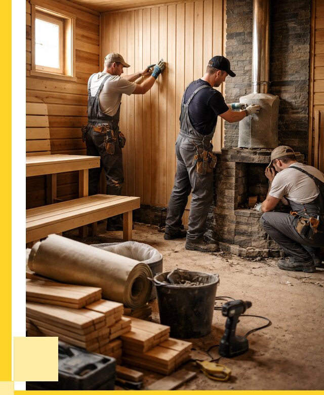 Ремонт бань под ключ в Советской Гавани от 46751 р. | ЭриданСвс