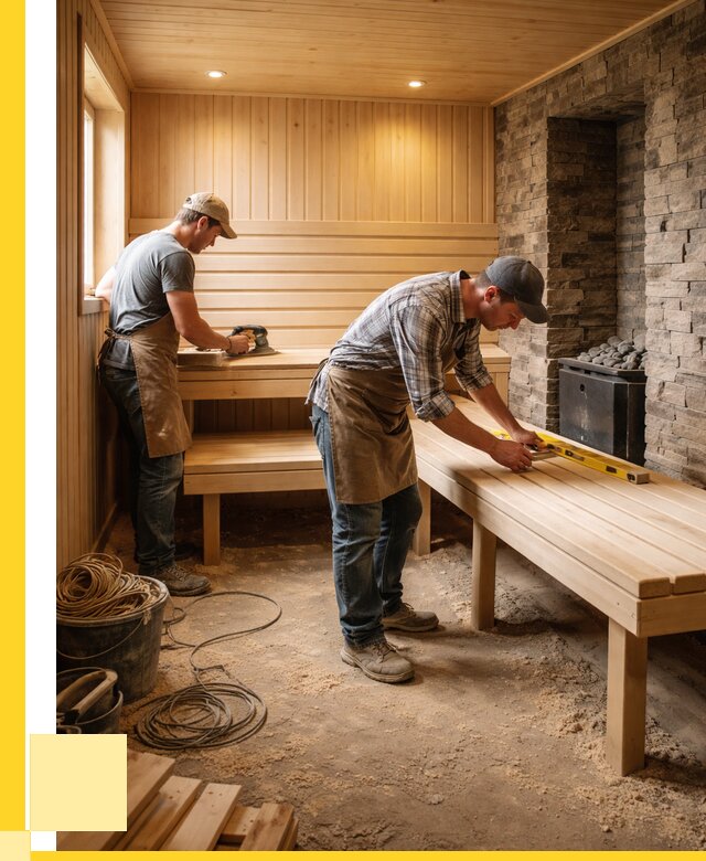 Отделка бани в Советской Гавани: внутренняя отделка от 3117 р. | ЭриданСвс