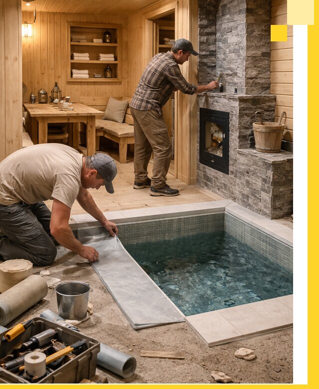 Строительство бань с комнатой отдыха под ключ в Советской Гавани