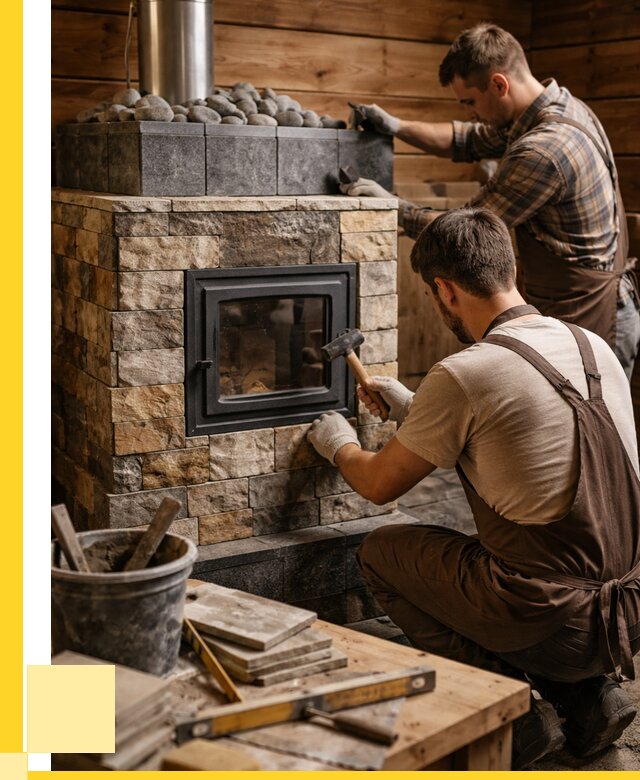 Облицовка банной печи в Советской Гавани от 15584 р. | ЭриданСвс