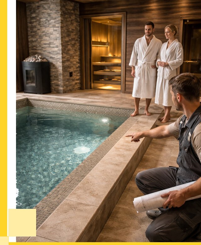 Проект бани с бассейном под ключ в Советской Гавани от 67529 р. | ЭриданСвс