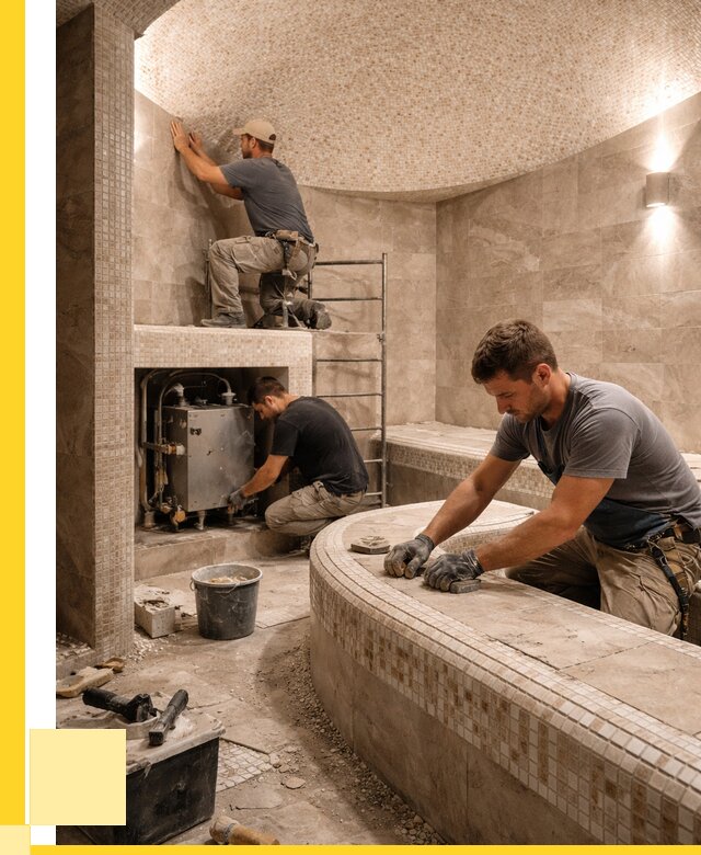 Монтаж хамамов под ключ в Советской Гавани от 259725 р. ЭриданСвс