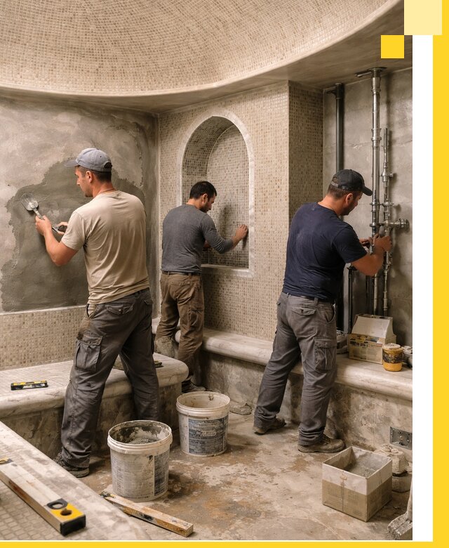 Профессиональный монтаж хамамов под ключ в Советской Гавани с гарантией