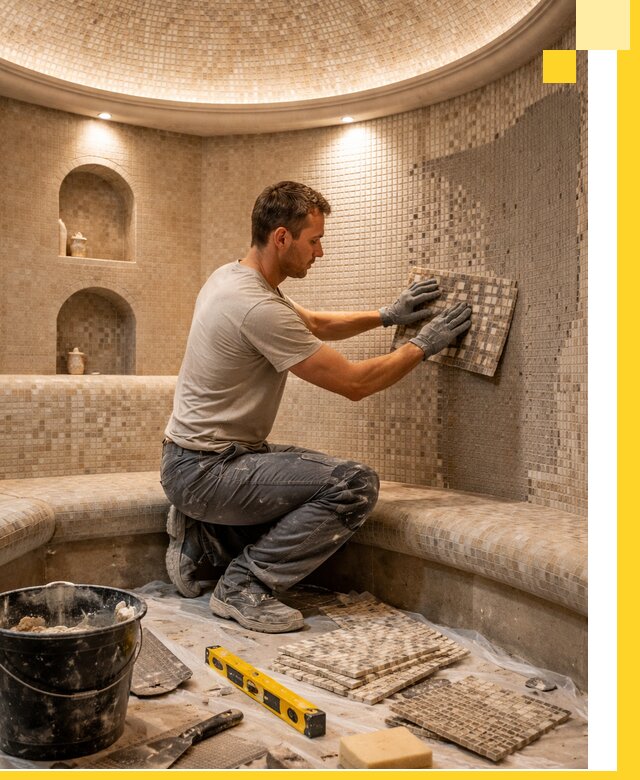 Устройство и монтаж домашнего хамама под ключ в Советской Гавани