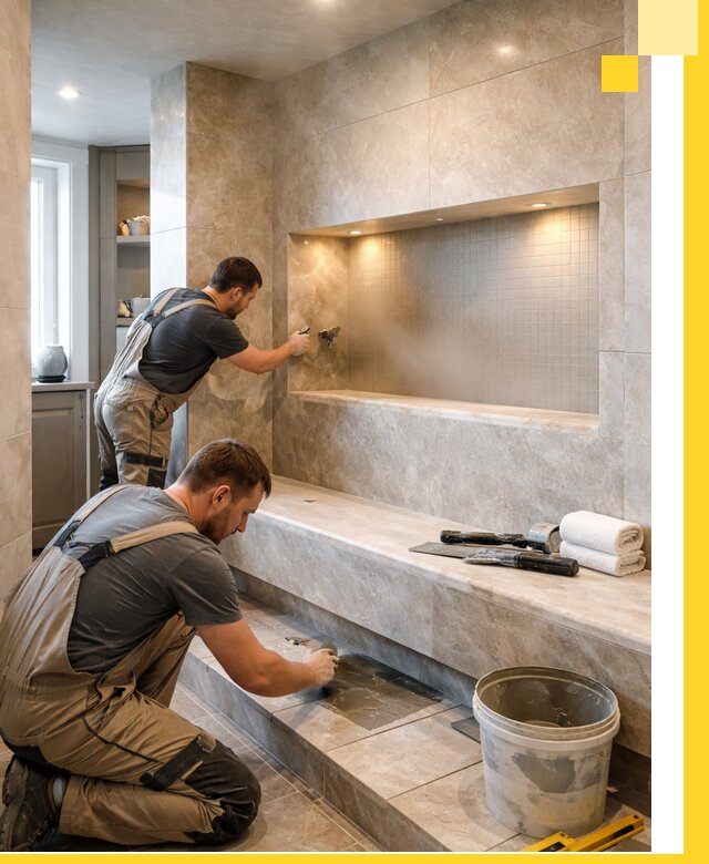 Профессиональное строительство хамама в квартире в Советской Гавани