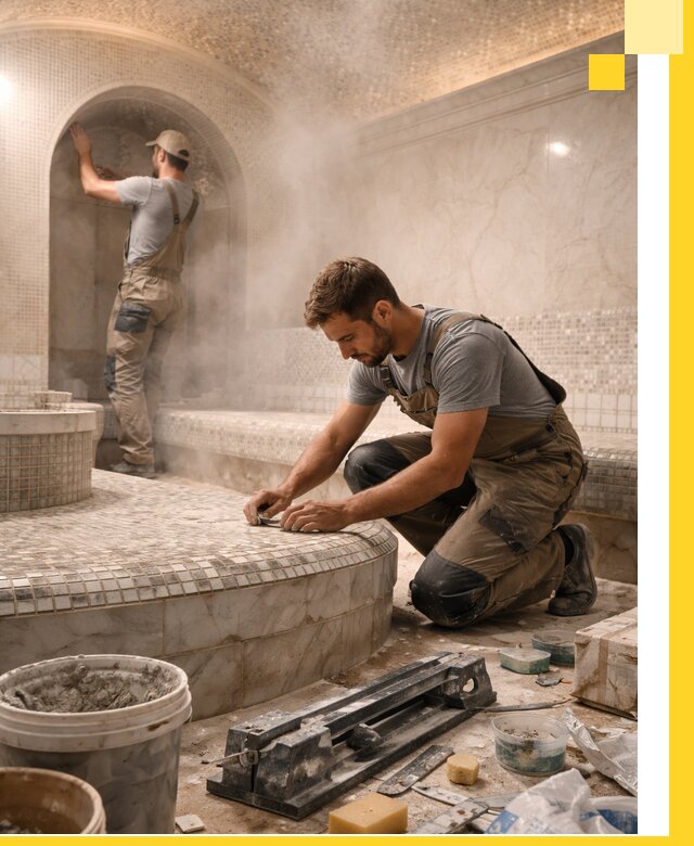 Профессиональный дизайн хамама и SPA под ключ в Советской Гавани