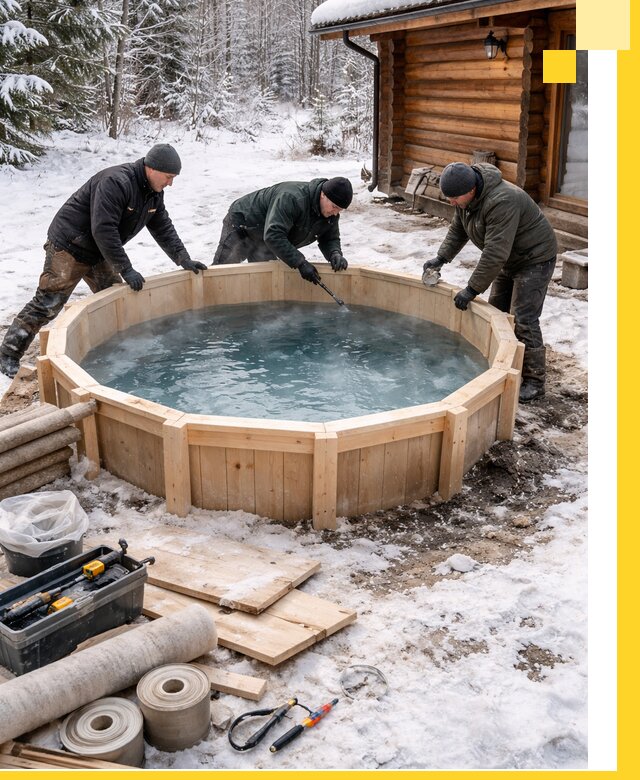 Изготовление и установка ледяных купелей под ключ в Советской Гавани