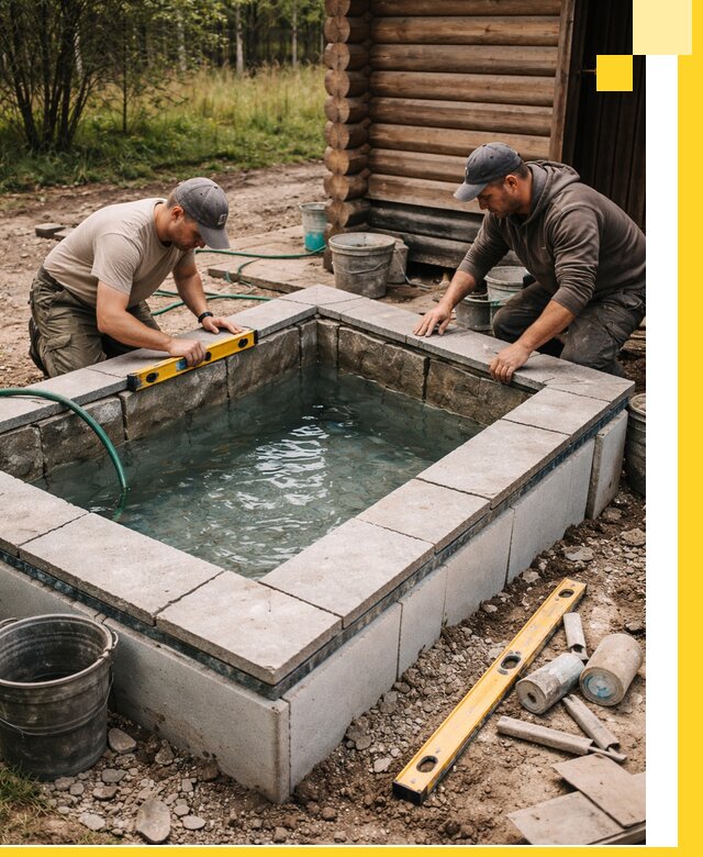 Изготовление и установка холодных купелей под ключ в Советской Гавани